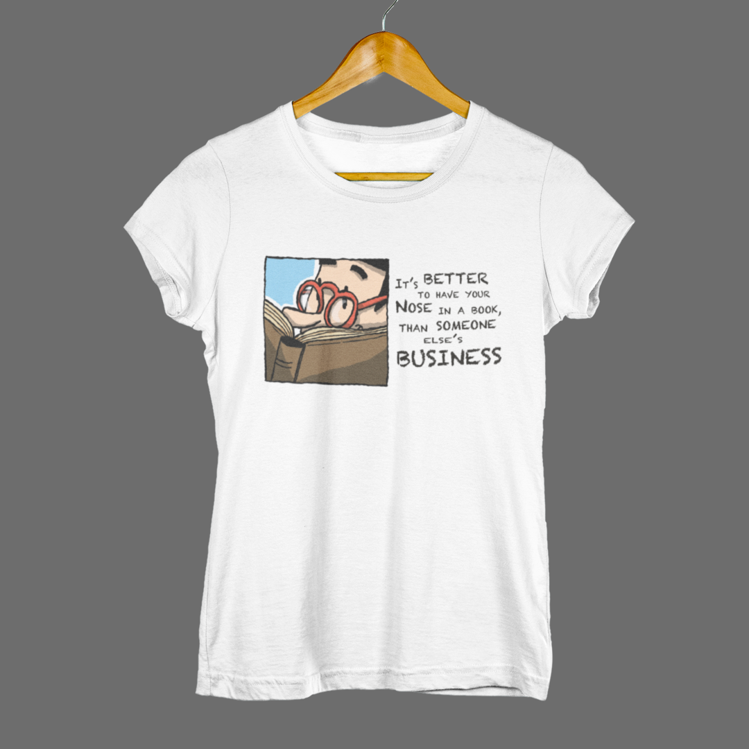 Nose In A Book Women's T-Shirt