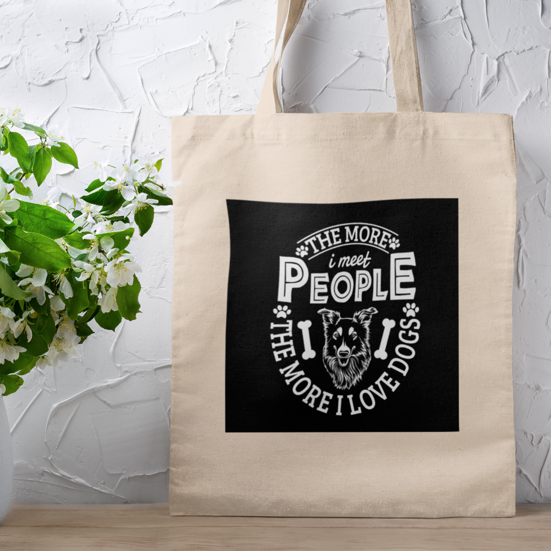 The More I Meet People Canvas Tote Bag